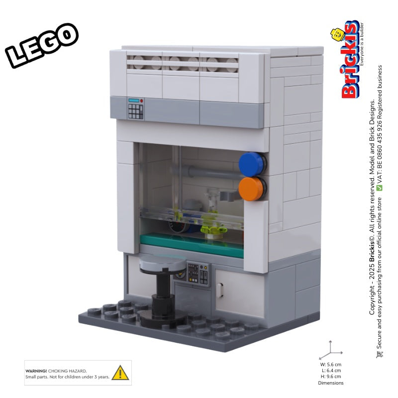 
                  
                    Detailed LEGO MOC fume hood as part of Brickis Science Lab series

                  
                