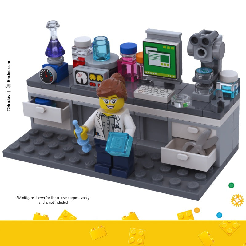 Lego Lab Room LEGO® MOC Science Lab Workstation – Brickis LEGO