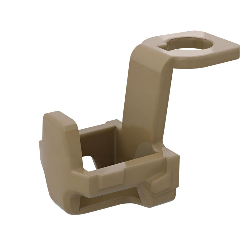 LEGO baby carrier in dark tan color, minifigure-scale accessory designed to hold LEGO babies on front or back Parts ID 37822