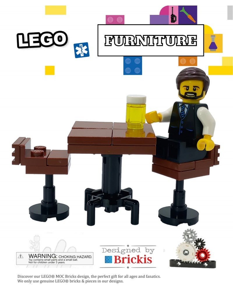Mobili MOC LEGO® per la taverna da barra da barretta – Brickis LEGO