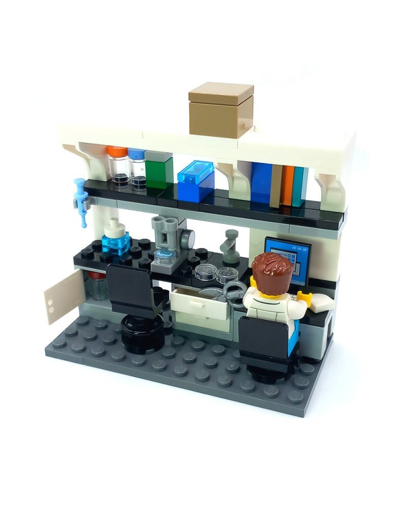 Lego Lab Room LEGO® MOC Laboratory for scientific research bench workstation - bench ...