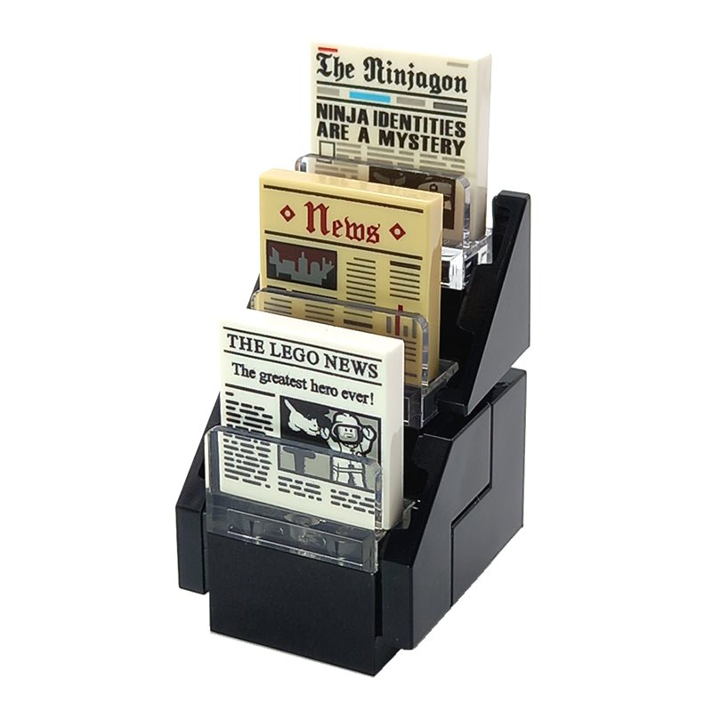 LEGO® MOC newspaperstand with newspapers - Brickis LEGO