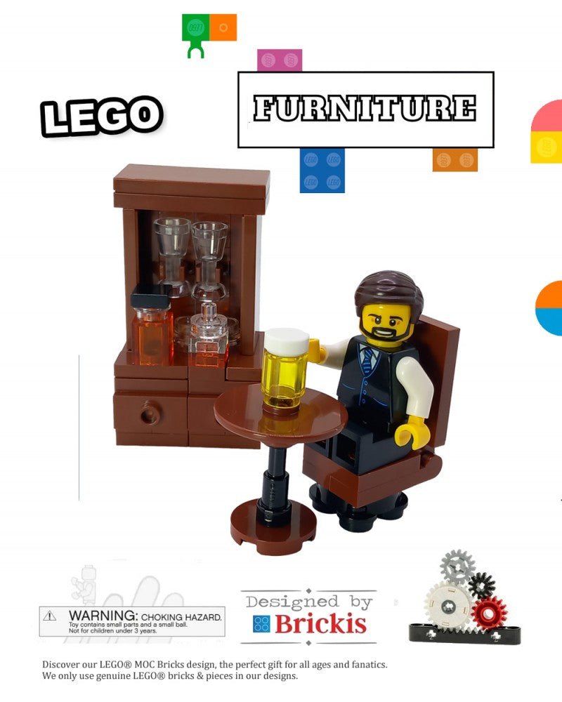 LEGO® MOC Pub Bar Saloon Tavern Furniture - Main Image