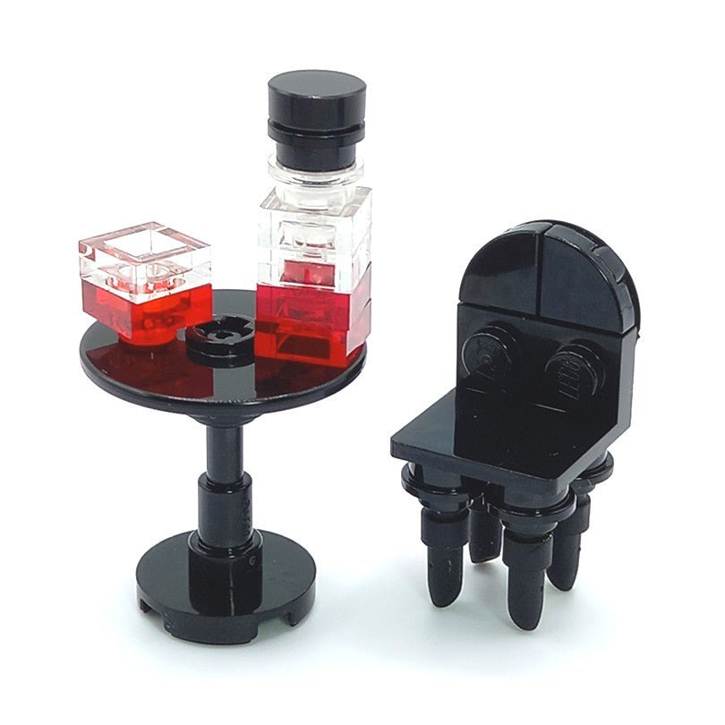 LEGO® MOC table with wine - Brickis LEGO