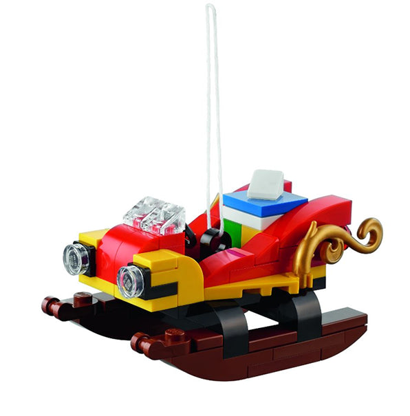 LEGO® ornament voor kerstmis sneeuwscooter raket slee|LEGO® ornament voor kerstmis sneeuwscooter raket slee