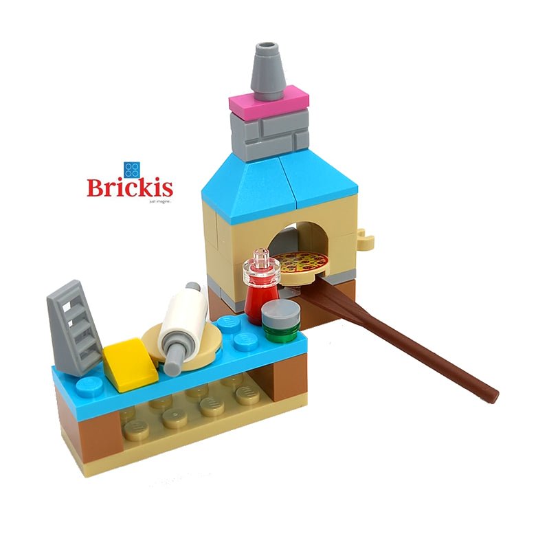 LEGO® Pizza oven Italian restaurant mini set modular building - Brickis LEGO