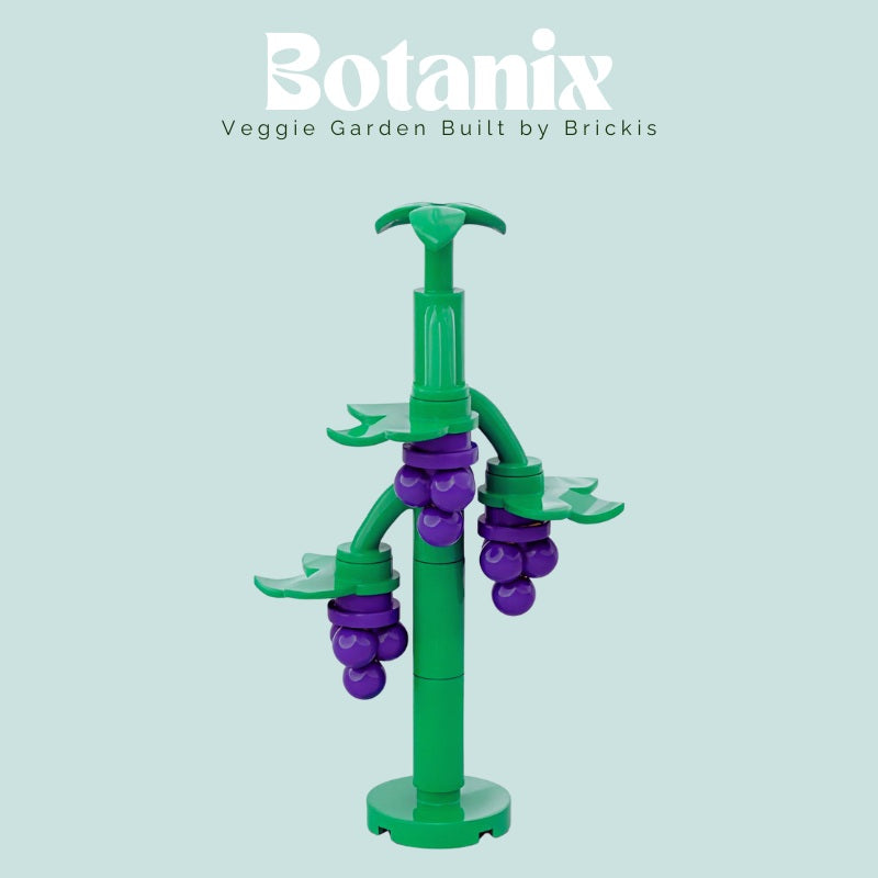 
                  
                    Mini LEGO fruit plant with hanging grapes and leafy green stalk, ideal for LEGO City vineyards or farm dioramas
                  
                