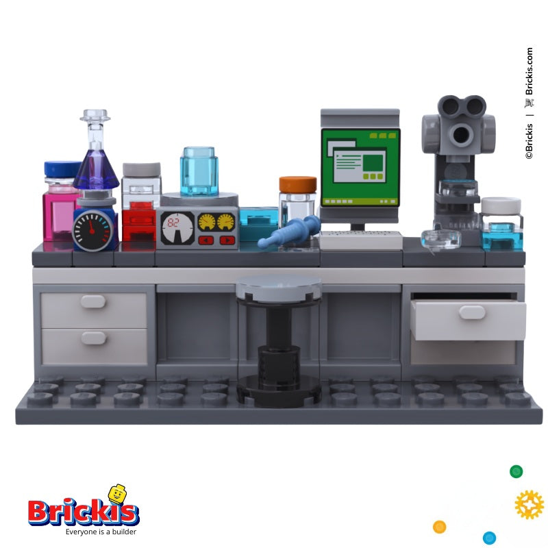Lego Lab Room LEGO® MOC Science Lab Workstation – Brickis LEGO