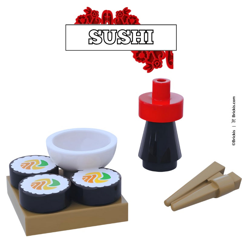 
                  
                    Japanese cuisine-inspired LEGO sushi MOC with chopsticks
                  
                