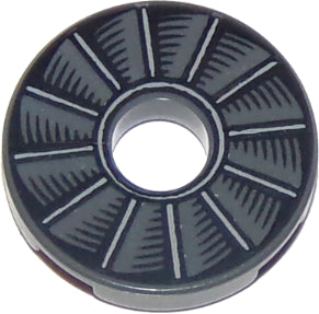 LEGO® Tegel donker blauwgrijs rond 2x2 rotorblad 15535pb01