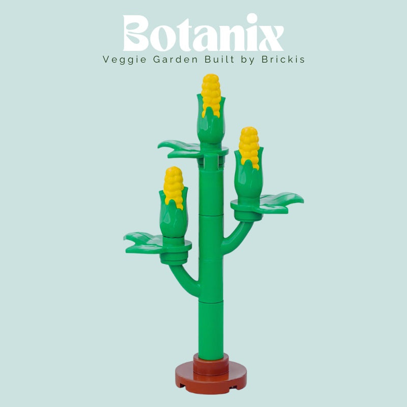
                  
                    Micro-scale corn stalk built from LEGO bricks with realistic maize details, perfect for minifigure farms or greenhouses
                  
                