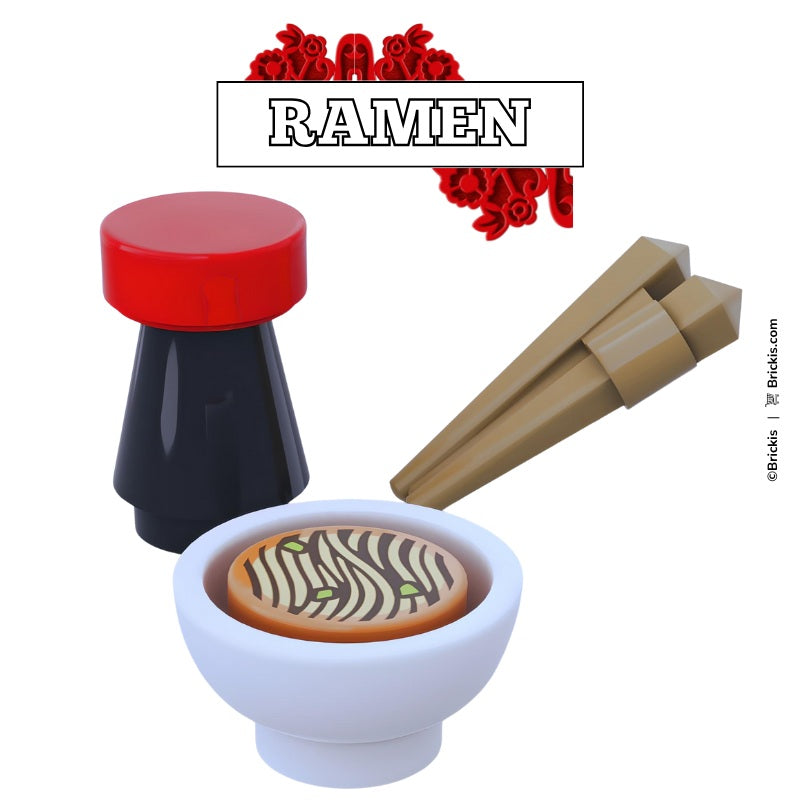 
                  
                    Chinese-Style LEGO Ramen Set with Utensils and Soup Garnish
                  
                